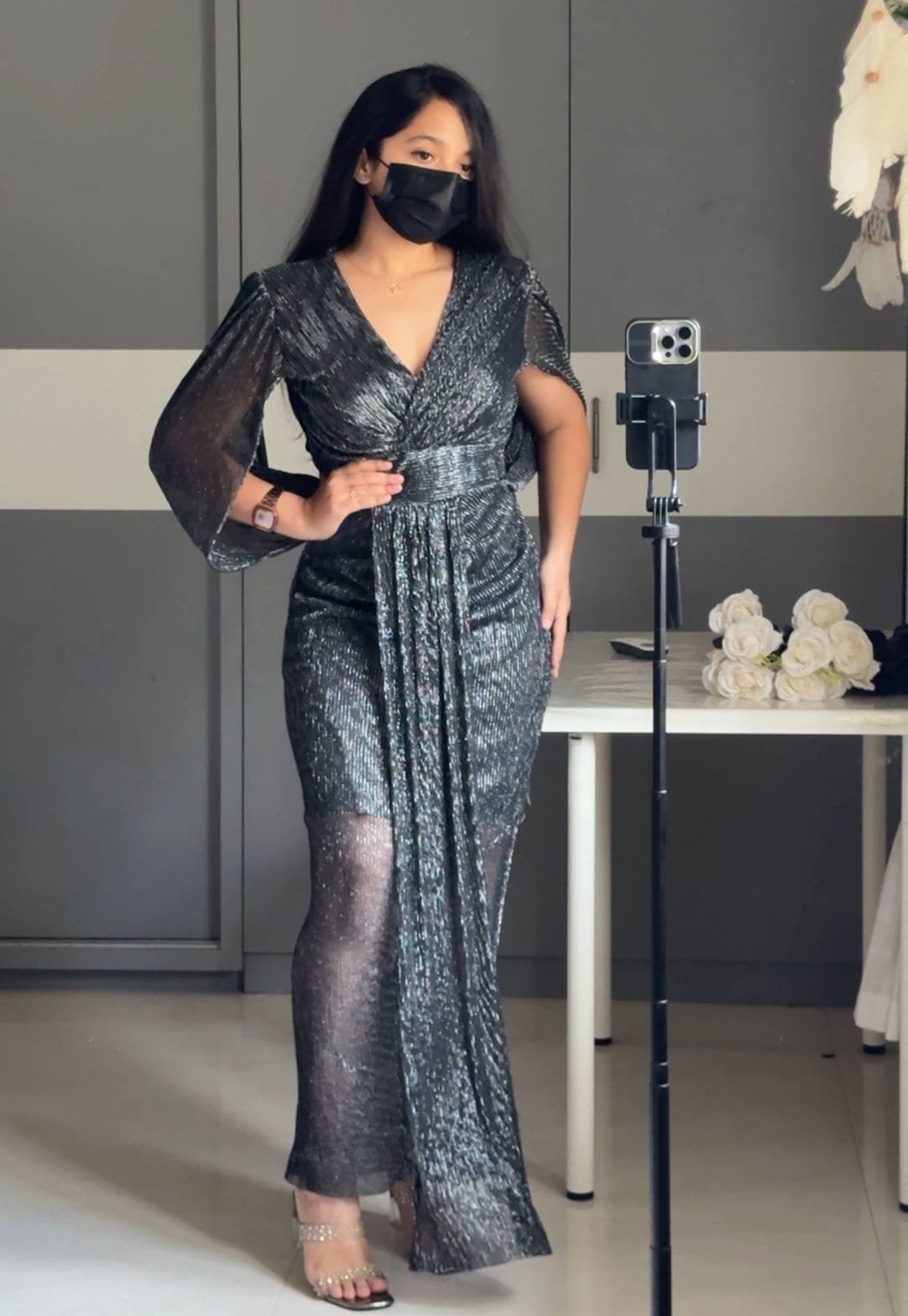 Raizy Mesh Bodycon Gown image 3