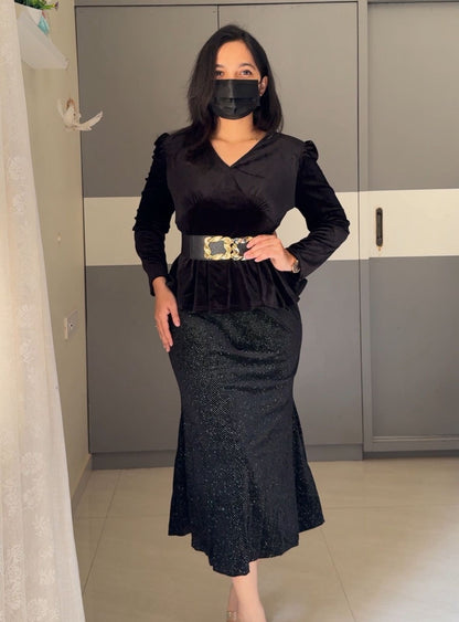 Lita Velvet Dress