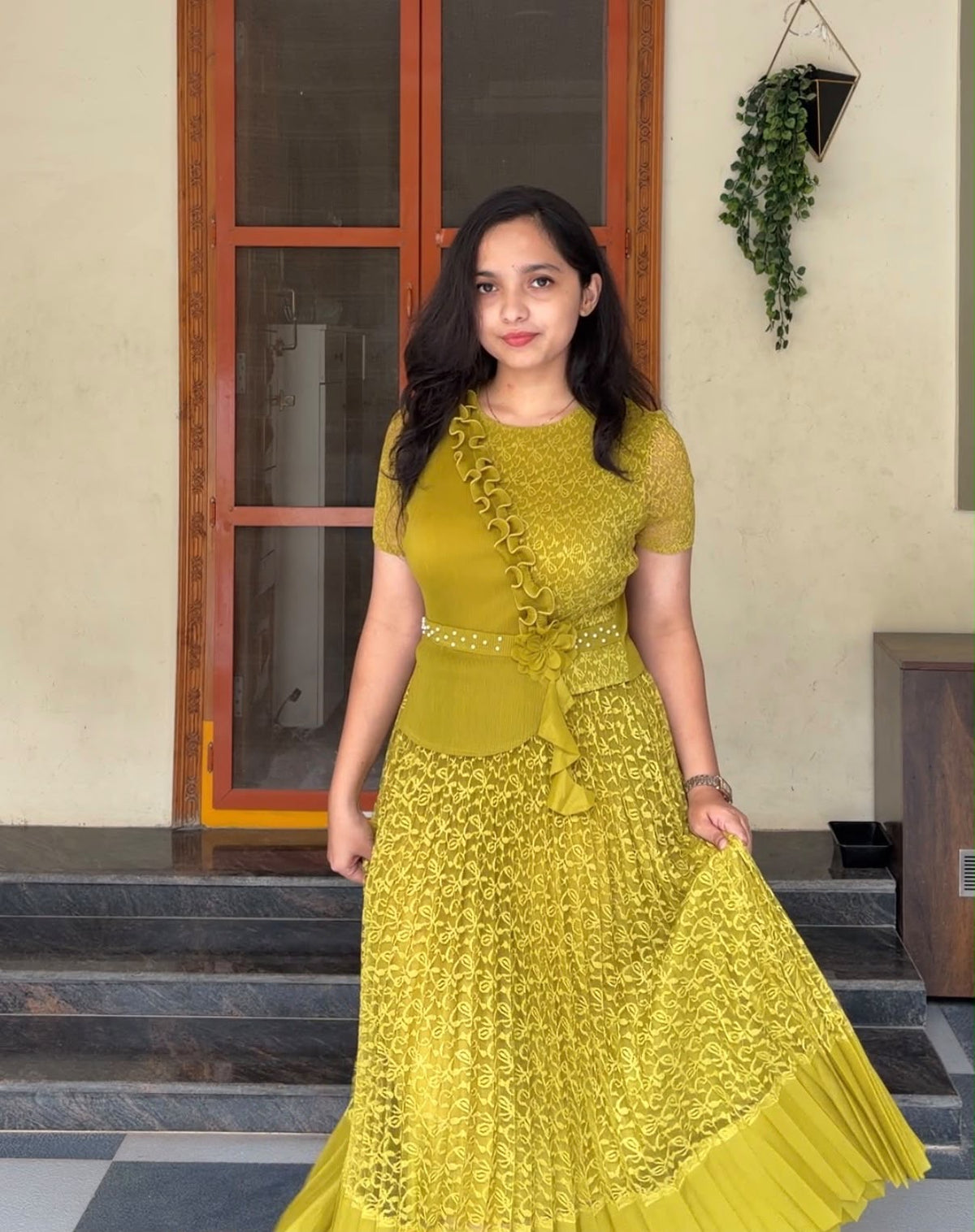 Fanah Exclusive Pleated Dress