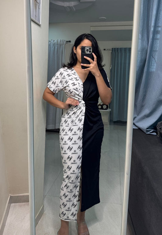Dual Patterned Bodycon image 0