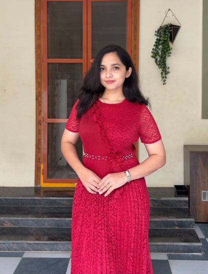 Fanah Exclusive Pleated Dress