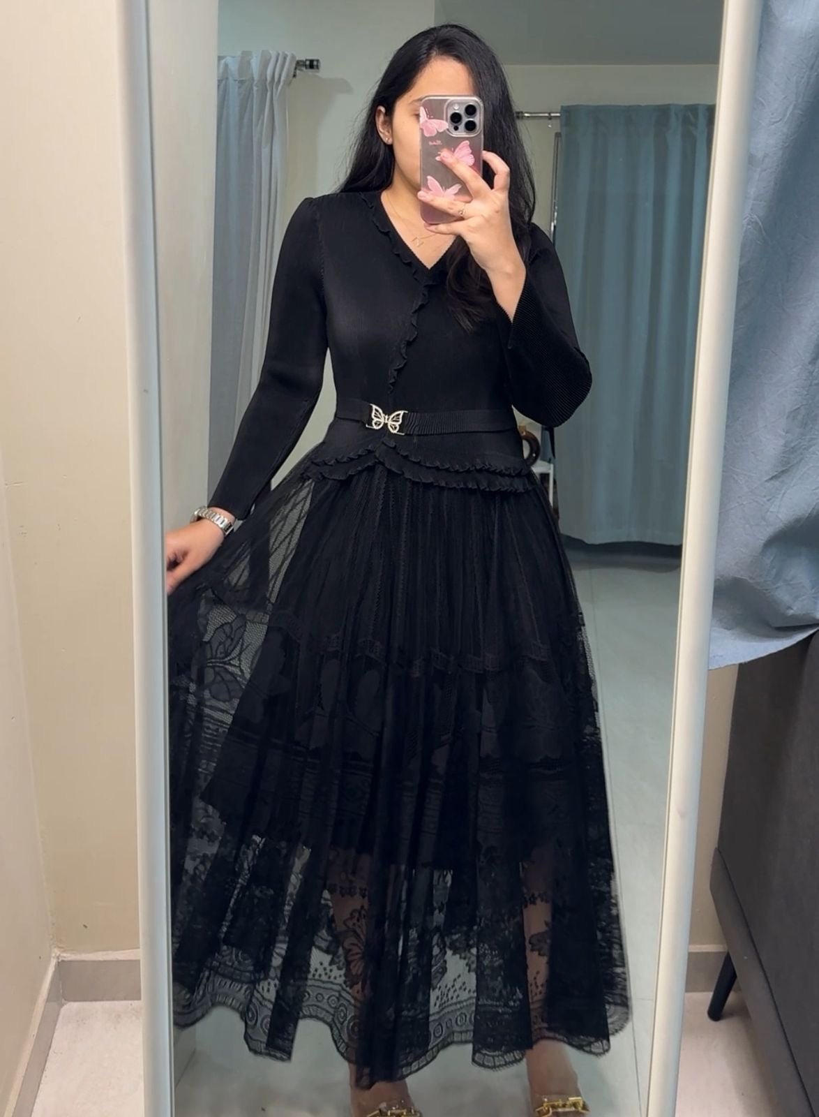 Arnie Exclusive Pleated Dress