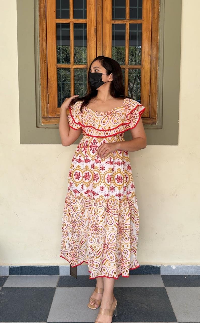 Tabitha Cotton Cutwork Dress image 1