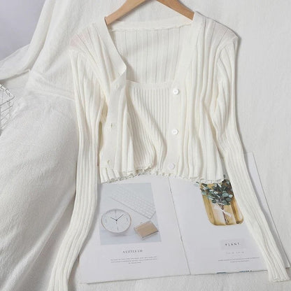 Tinah Knitted Co-Ords - White image