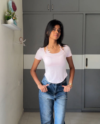 Riby Bow Strapped Top