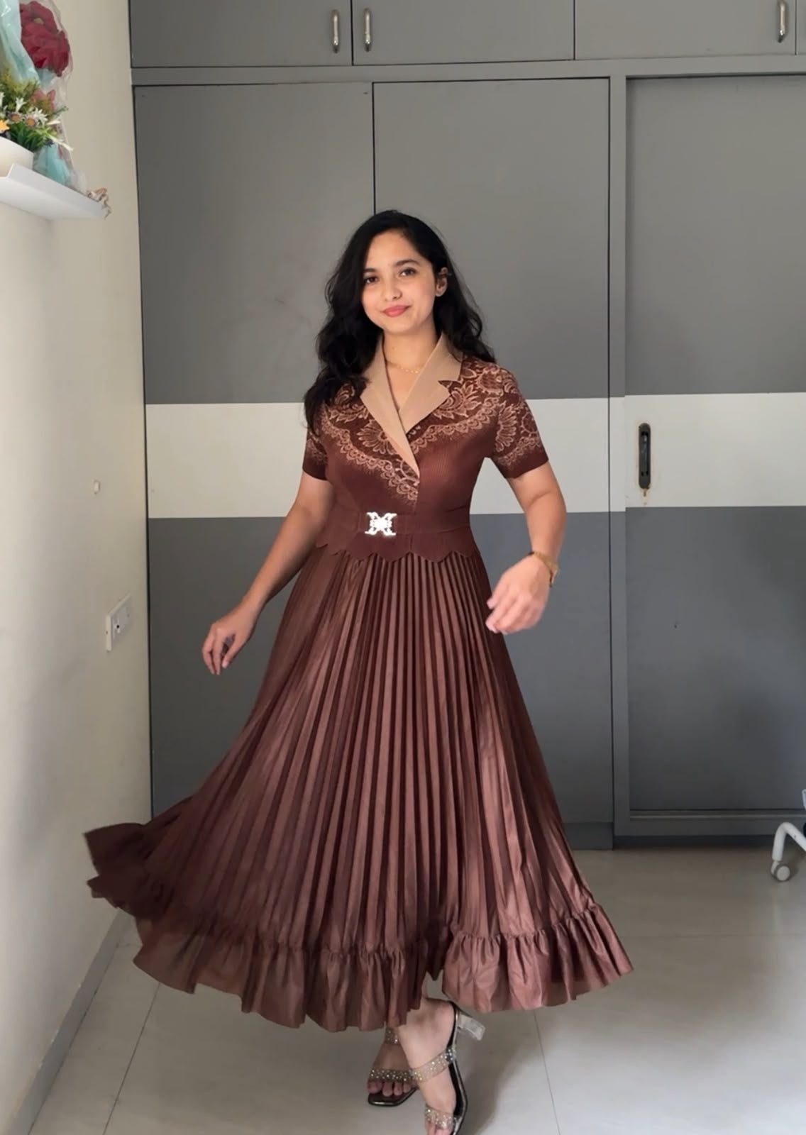 Reeva Exclusive Pleated Dress