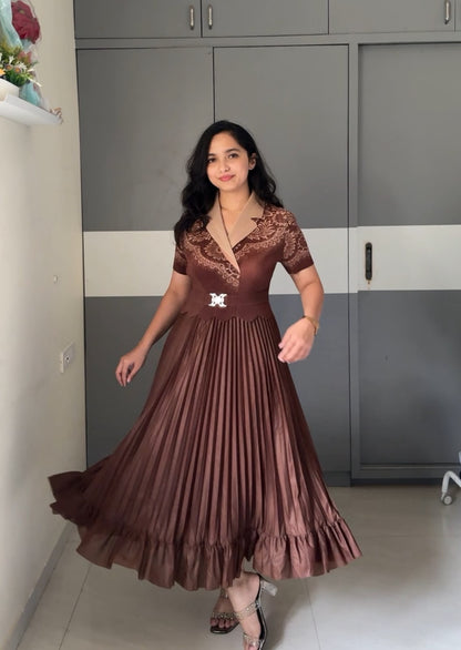 Reeva Exclusive Pleated Dress