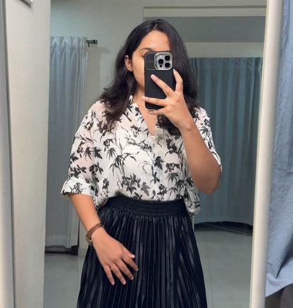 Via Chiffon Shirt Set image 1