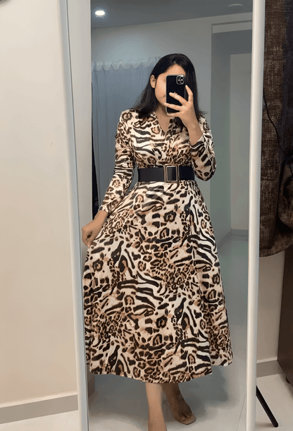 Naira Animal Print Dress image