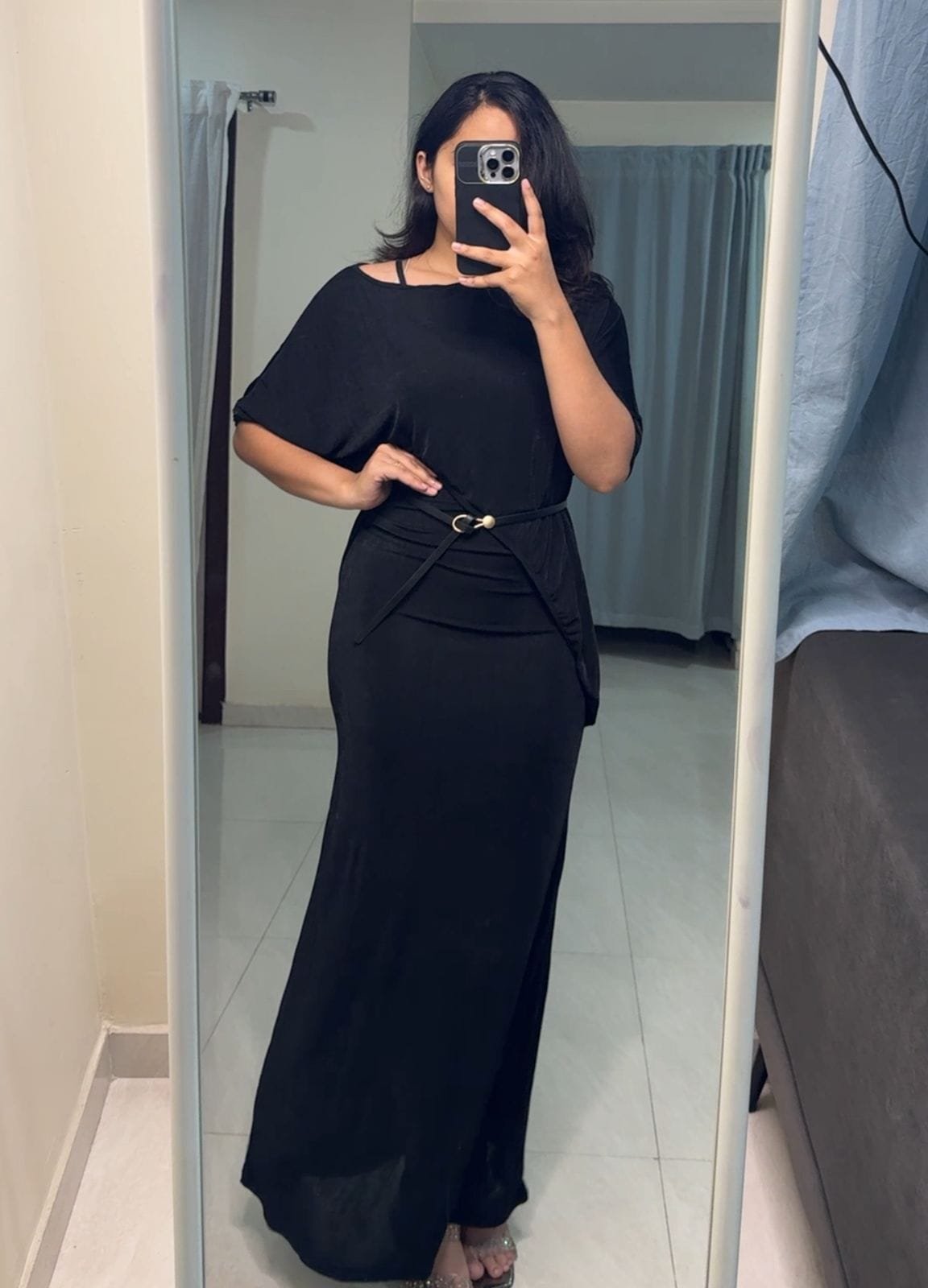 Ori Belted Mesh Co-Ords - Black image
