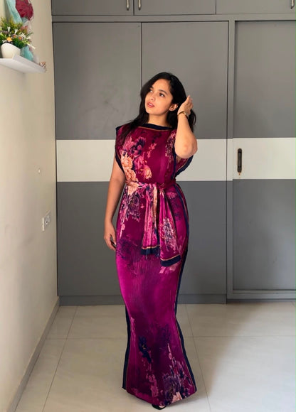 Hima Tie Up Maxi Dress