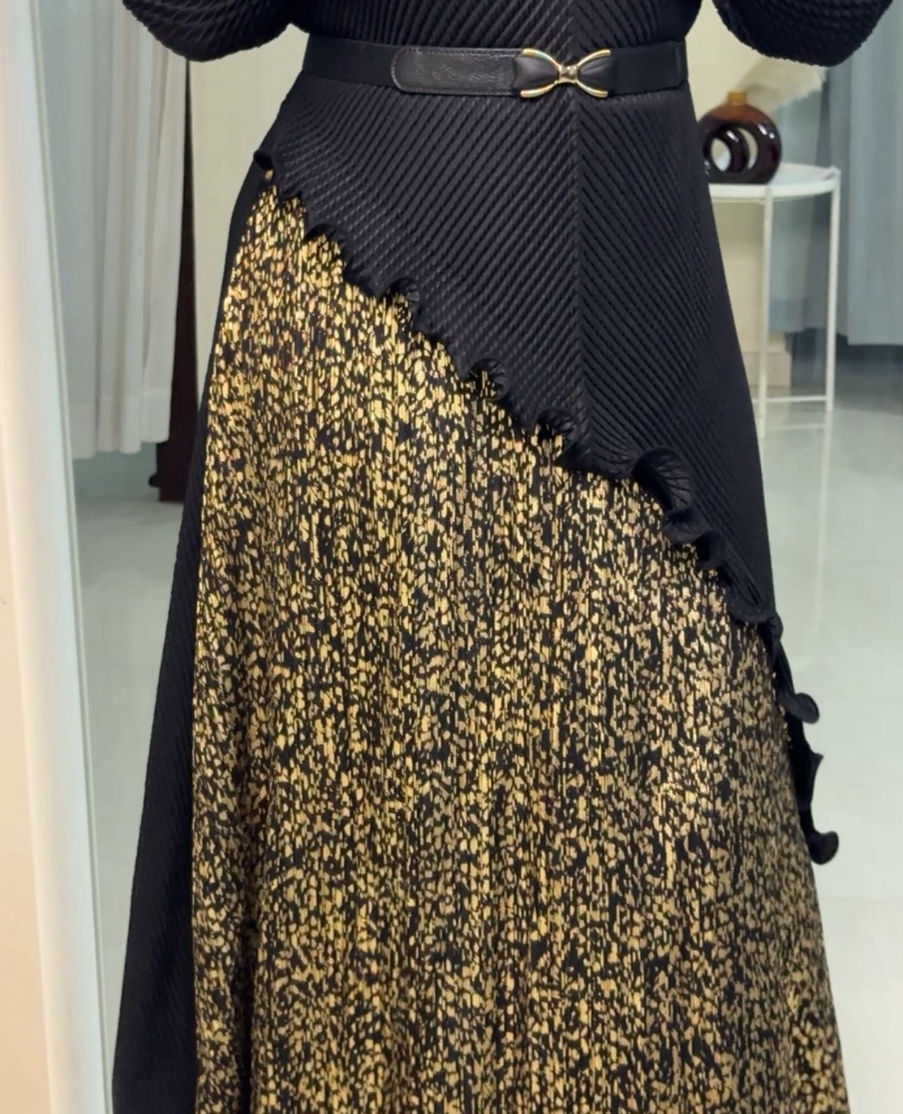 Truce Micro-Pleated Dress