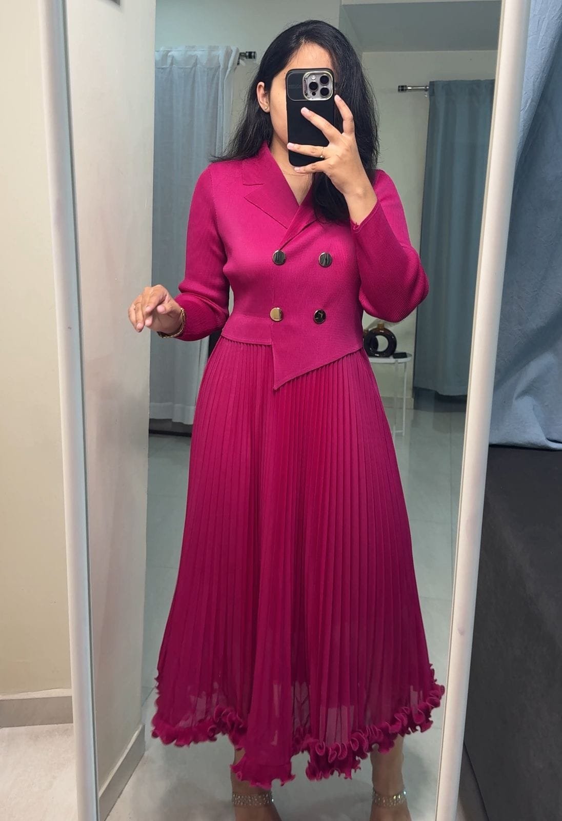 Selene Exclusive Pleated Dress image 2