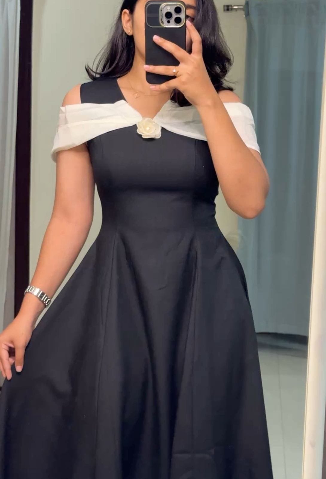Charm Off-Shoulder Midi Dress image 3