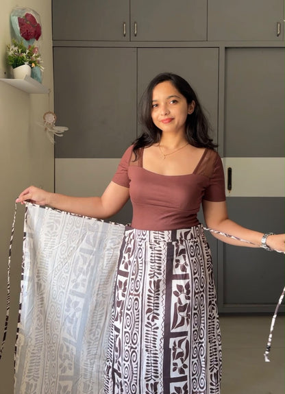 Reeka Floral Wrap Skirts