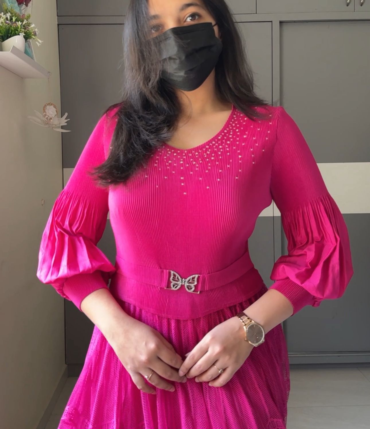 Sion Exclusive Pleated Dress