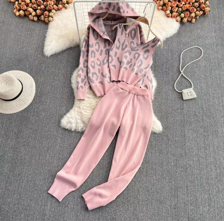 Liam Knitted Set - Pink image
