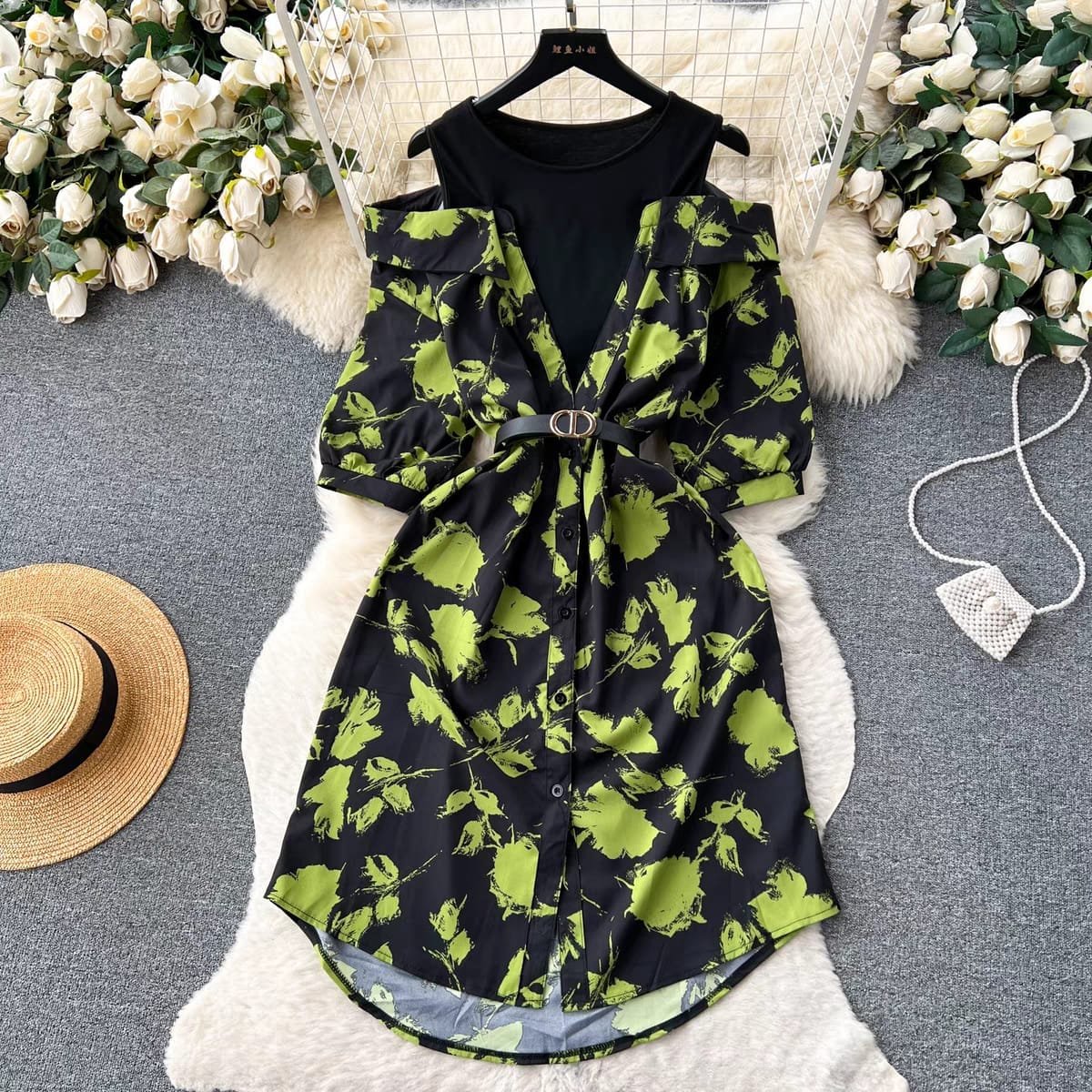 Lyle Casual Dress - Green image