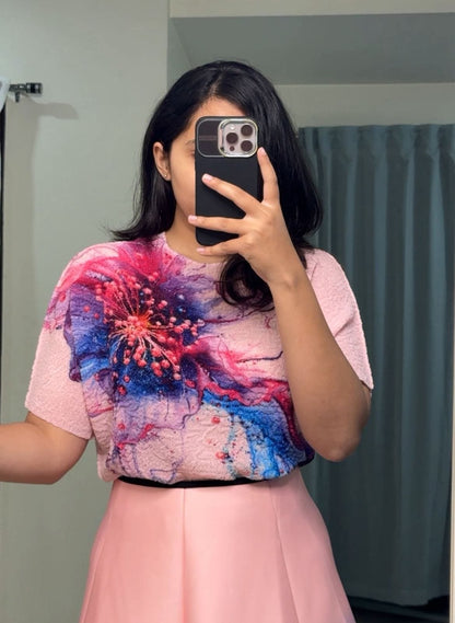 Rize Graphic Printed T-Shirts - Pink image