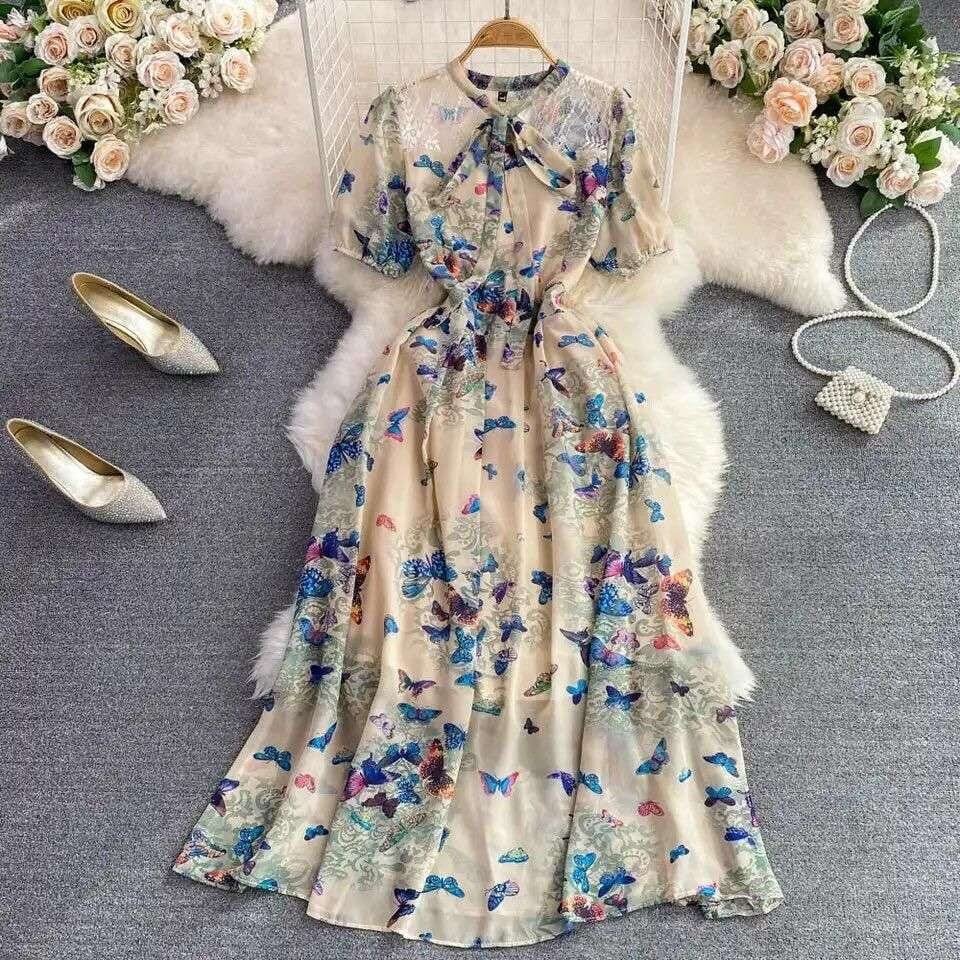 Cyra Floral Dress - Blue image
