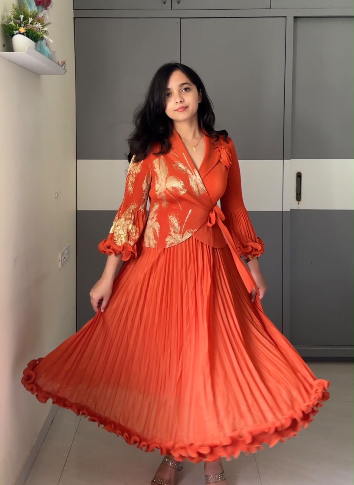 Holly Exclusive Pleated Dress