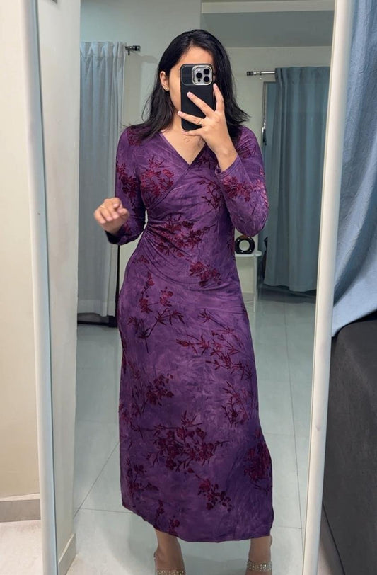 Emma Velvet Embossed Bodycon image 0