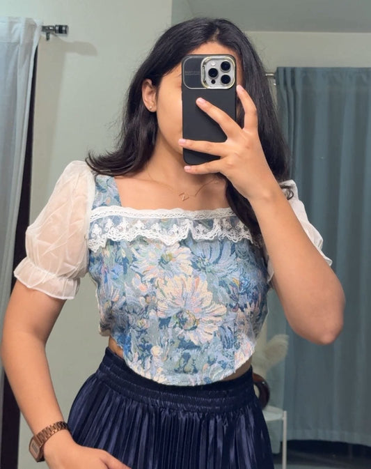 Vyla Cotton Floral Top image 0