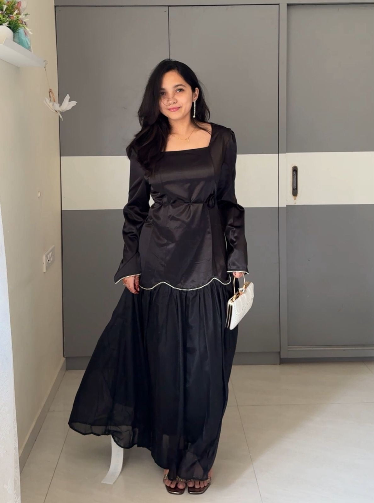 Rema Satin Maxi Dress