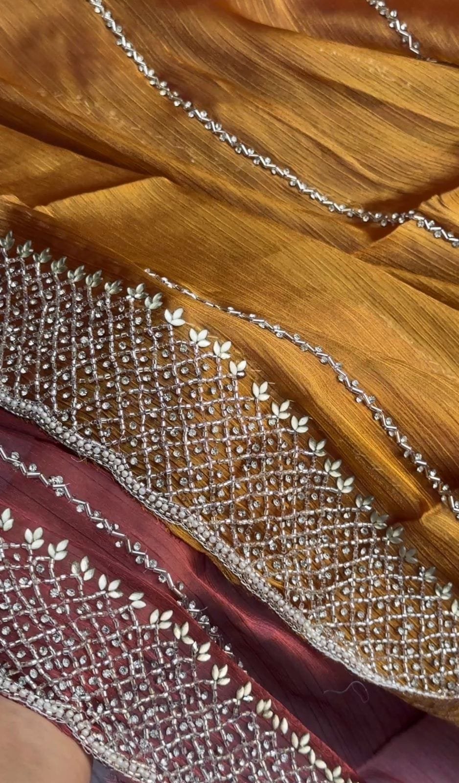 Premium Organza Silk Shimmer Sarees image 8