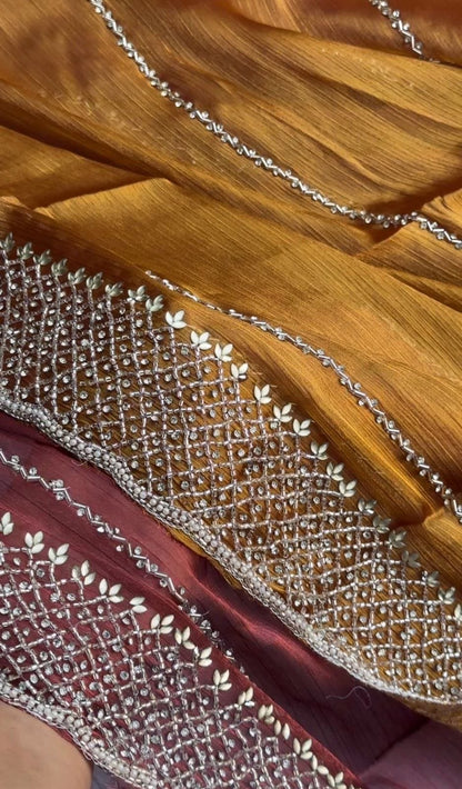 Premium Organza Silk Shimmer Sarees image 8