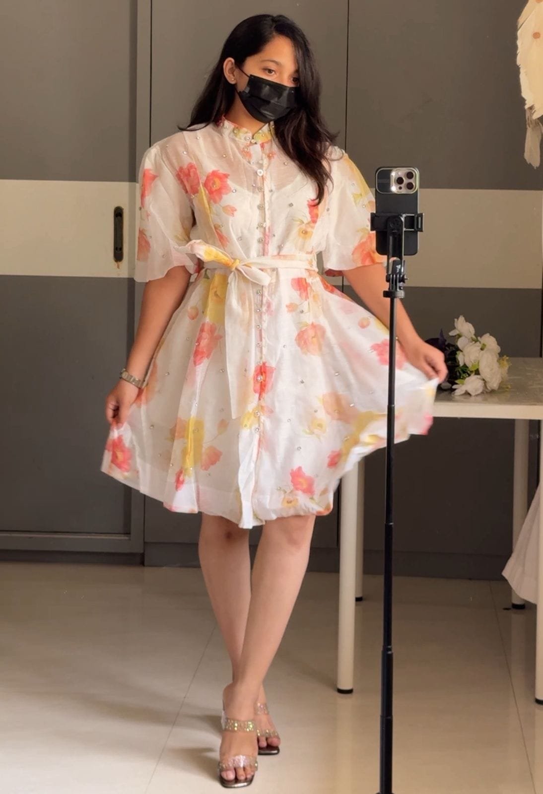 Mylah Floral Midi Dress image 1