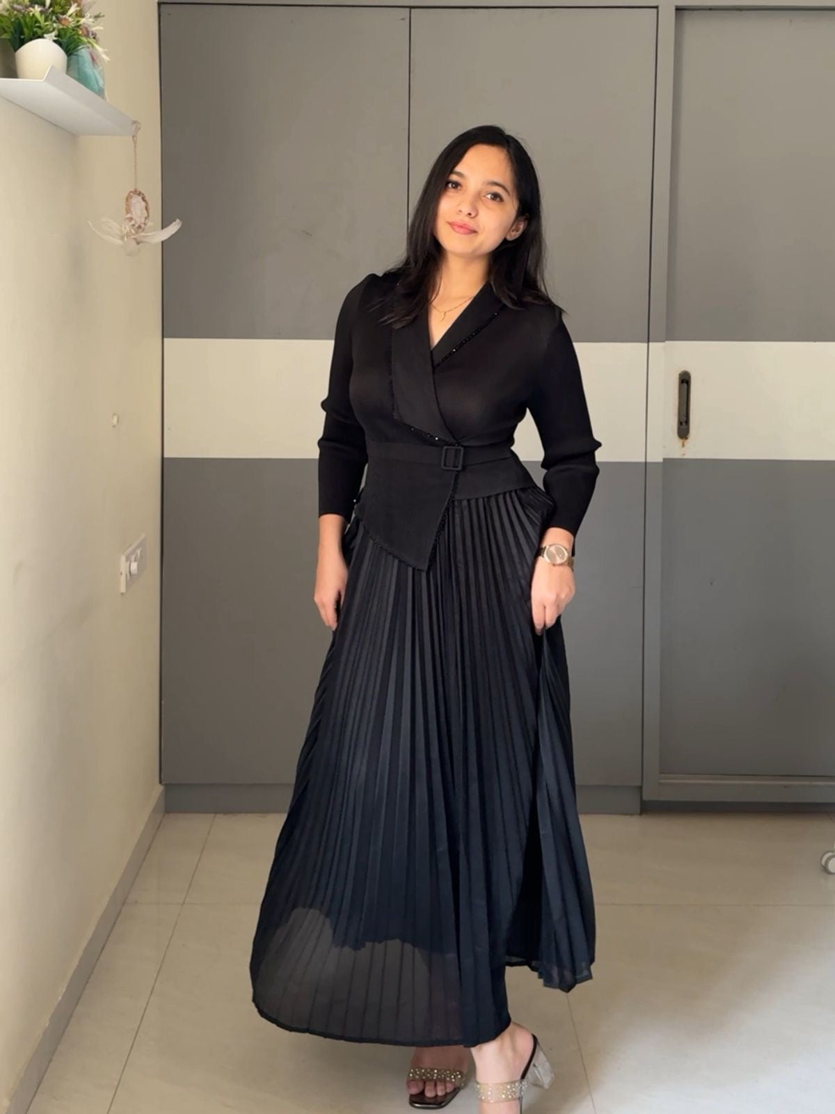 Riva Exclusive Pleated Dress
