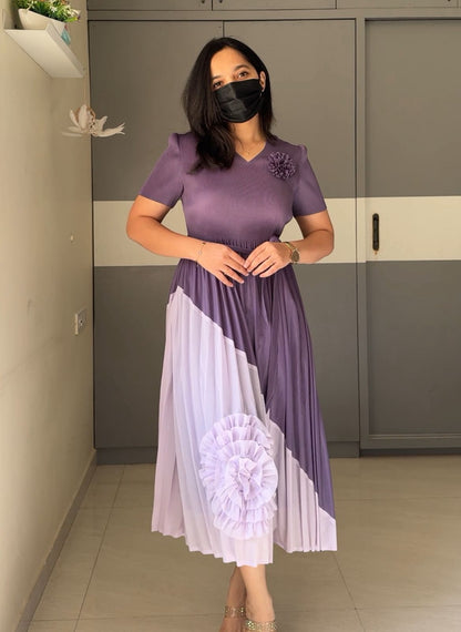 Stacey Micro Pleated Dress